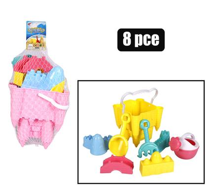 Beach-set 17cm bucket + 6 accessories