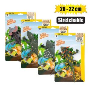 Animals assorted reptile stretch 20-22cm