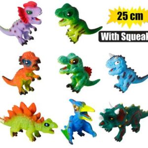 Animals dinosaur cartoon w/squeak 25cm