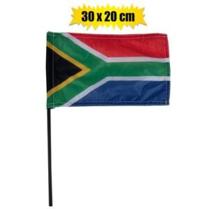 Flag south africa 30x20cm with dowel