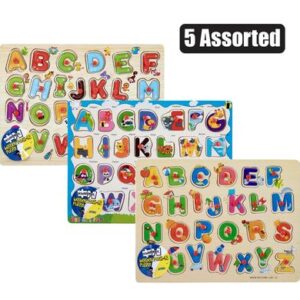 Edu push-in board wooden alphabet