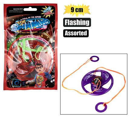 Novelty spinner flashing 9cm