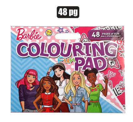 Book colouring pad barbie 48p