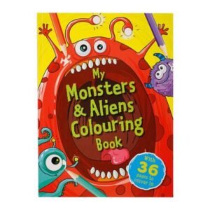 Book colouring monsters & aliens