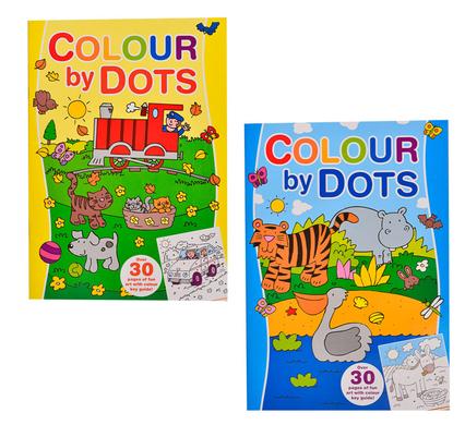 Book colouring by dots