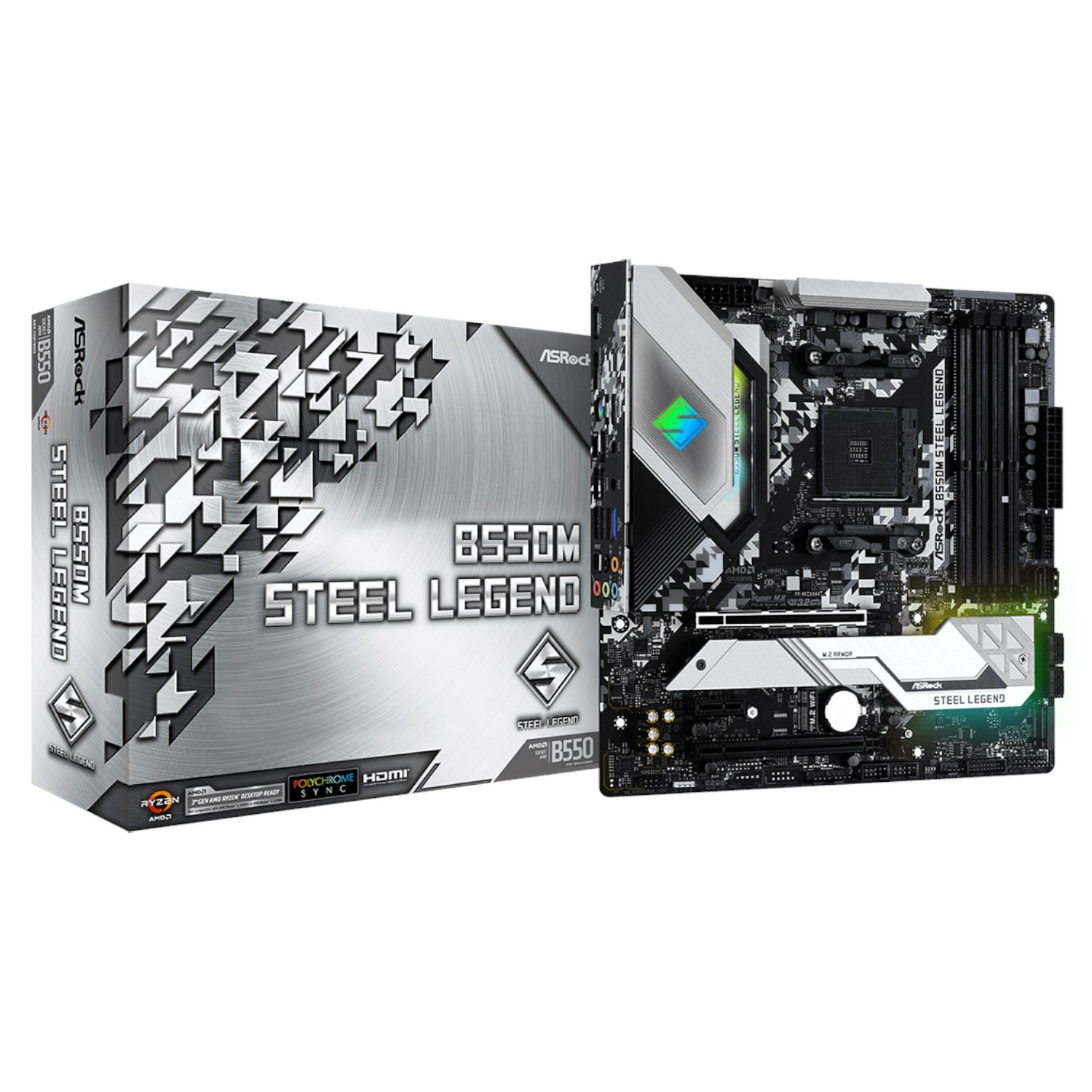 ASRock B550M Steel Legend AM4 M-ATX Motherboard