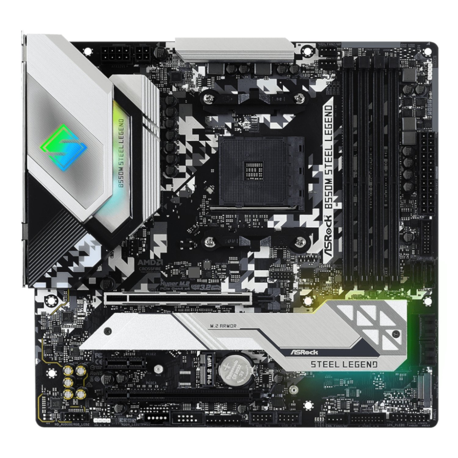 ASRock B550M Steel Legend AM4 M-ATX Motherboard - Image 2