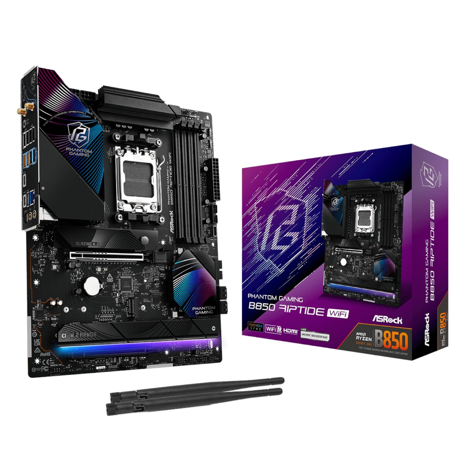 ASROCK B850 RIPTIDE WIFI AM5 ATX 4X DDR5