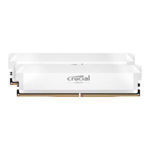 Crucial Pro DDR5 6400MHz 32GB Overclocking Memory Kit - White