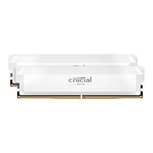 Crucial Pro DDR5-6400 64GB Overclocking Memory Kit - White