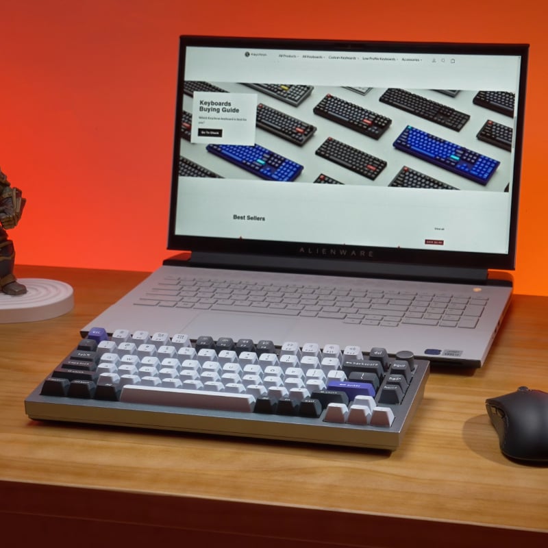 Keychron Q1 Pro 75% Red K Pro Switches RGB Wireless Keyboard - Grey - Image 3