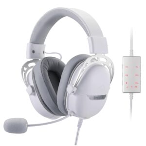 REDRAGON Over-Ear AURORA Gaming Headset - White